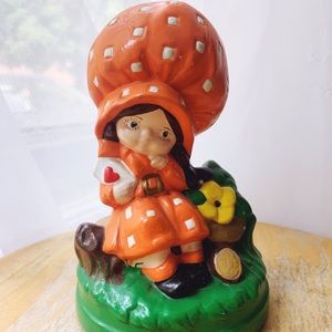 Vintage adorable strawberry shortcake hand painted figurine